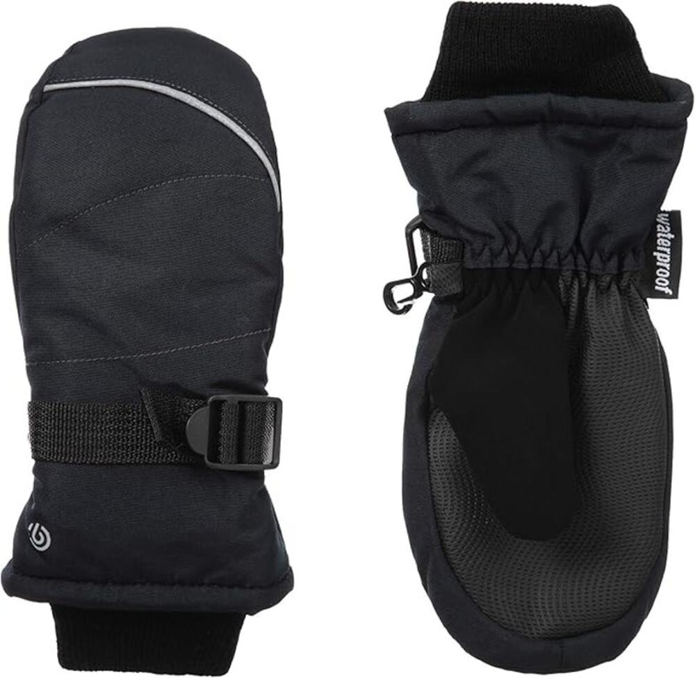 C9 Champion Unisex-Child Boy's Mitten in Black, Size 4/7